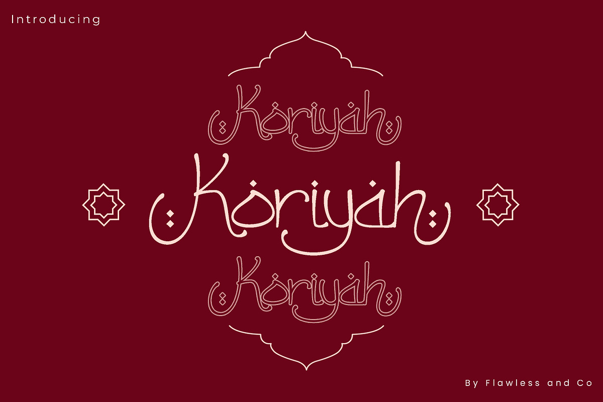 Koriyah - Ramadhan Arabic Font, a Handwritten Font by Flawless And Co (Photo 1 of 9)
