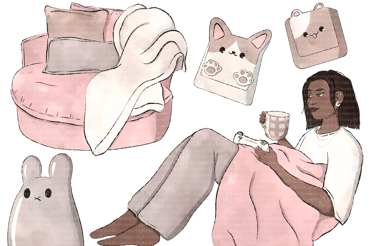 Clean Girl Gaming Clipart PNG, a Technology Illustration by Lenninator Digital (Photo 3 of 8)