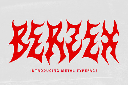 Berzex Metal Font, a Blackletter Font by Fonday Studio