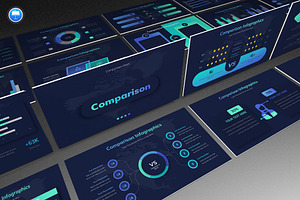 Comparison Infographic Keynote, a Presentation Template by Pixslides