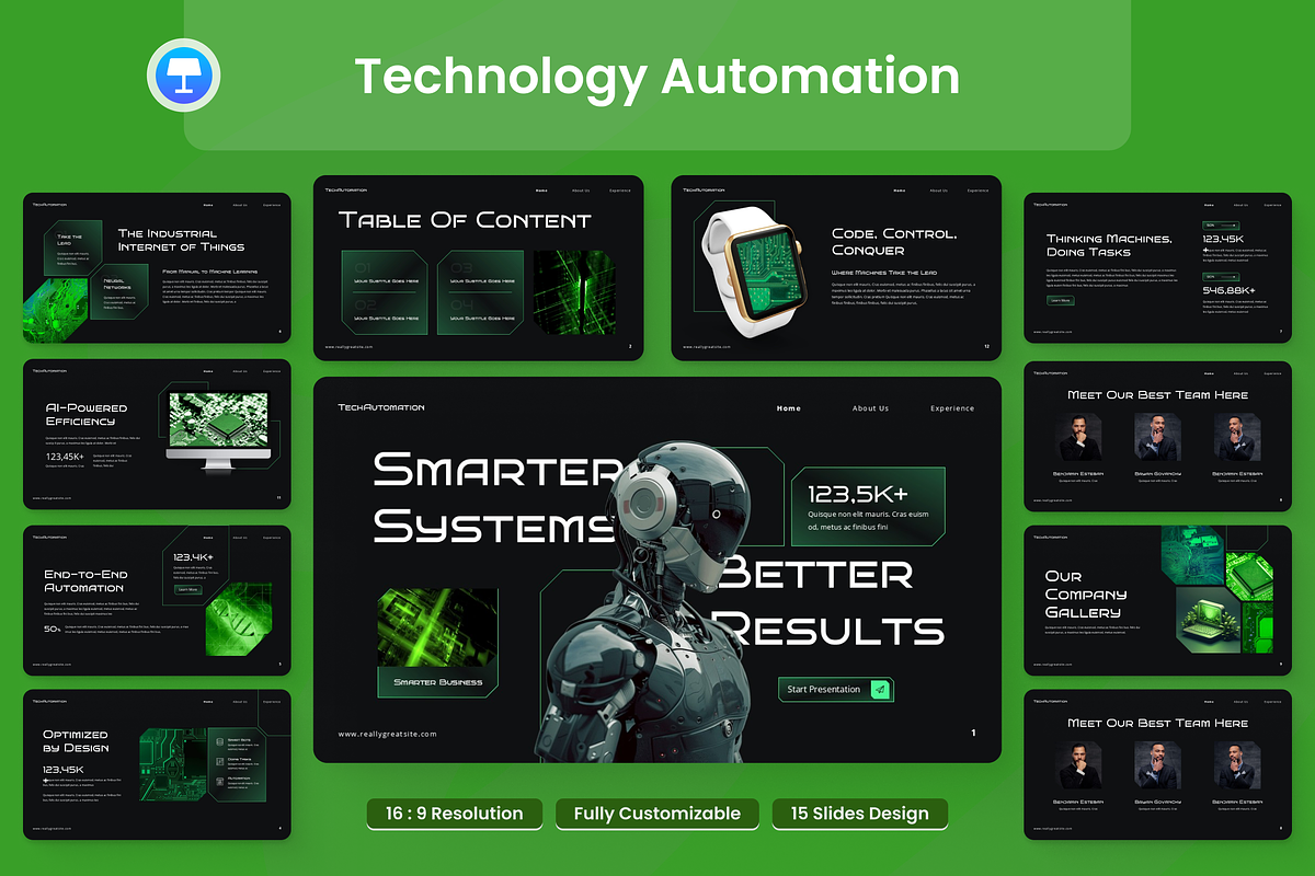 Technology Automation Presentation, a Presentation Template by Annora Studio (Photo 1 of 7)