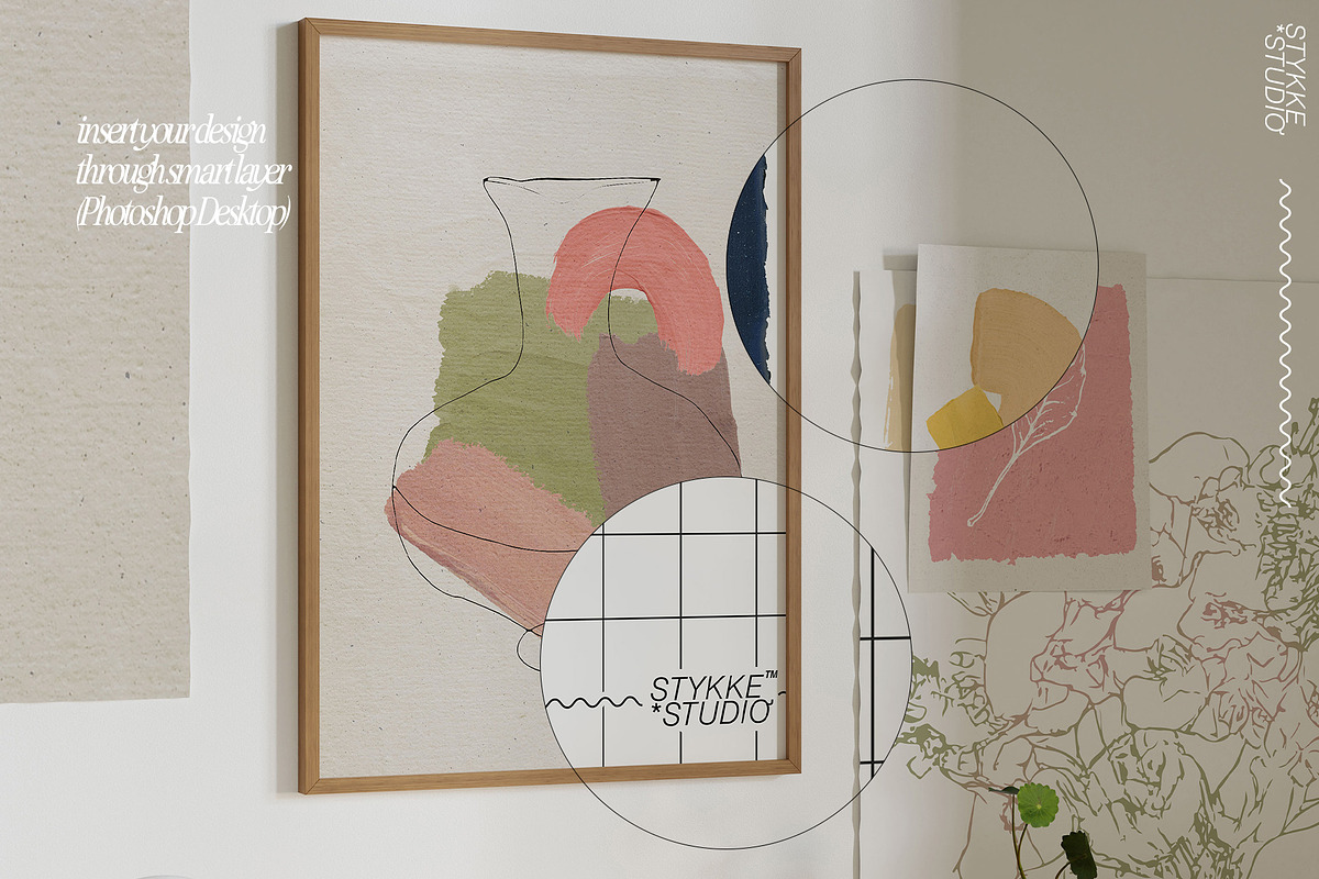 WOODEN | art & frame mockup, a Household Mockup by Stykke Studio (Photo 5 of 8)