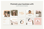 Boho Instagram Feed Canva Templates, a Social Media Template by Cultive Creative (Thumbnail 11 of 13)