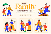 Family Illustration Art Set, a Person Illustration by Brickclay (Thumbnail 1 of 9)