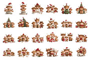Watercolor Christmas Highland Cow, a Seasonal Illustration by Nicolle's Colorful Art (Thumbnail 2 of 7)