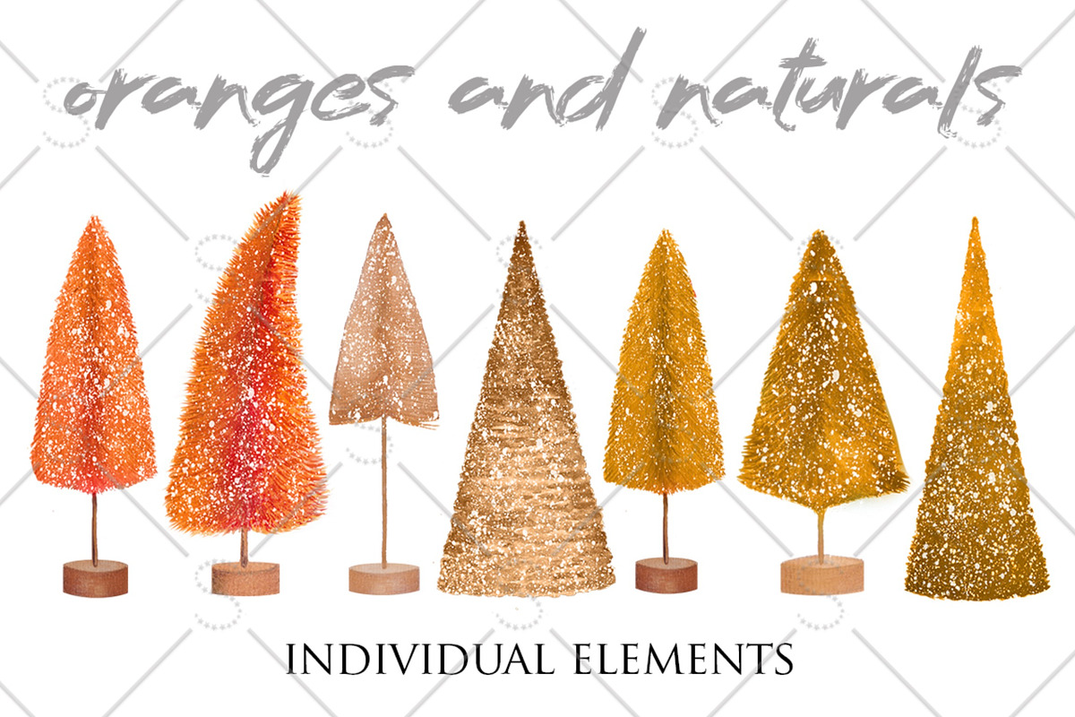BOTTLEBRUSH CHRISTMAS TREES Pack, a Decorative Illustration by Dana Designs (Photo 5 of 9)