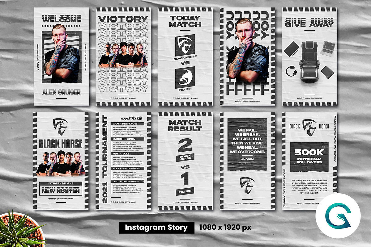 Esports Social Media Pack, a Social Media Template by Geelator Studio (Photo 3 of 5)