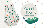 Sweet Pea, a Pattern Graphic by SurfaceStories (Thumbnail 1 of 7)