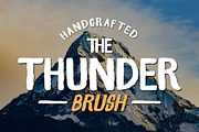 Thunder Brush, a Handwritten Font by Rotterlab Studio (Thumbnail 1 of 13)