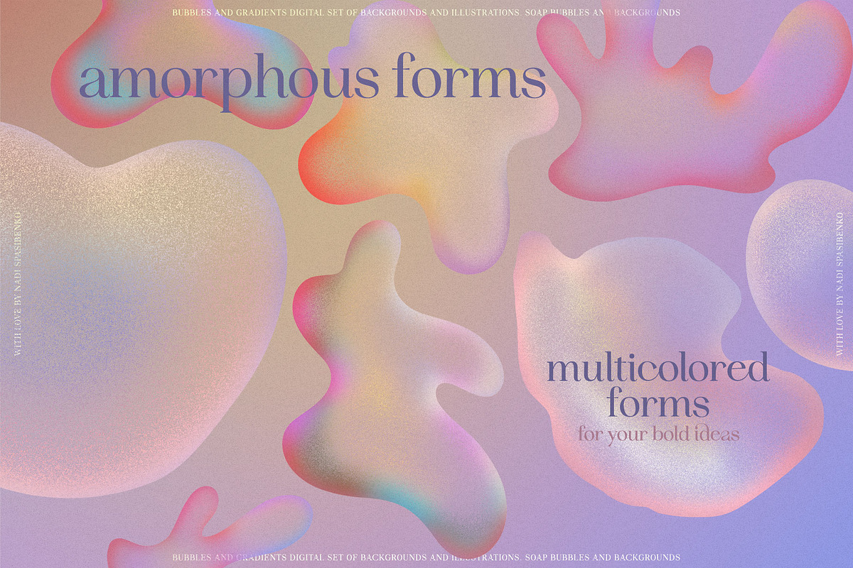Bubbles & Colorful Gradients, a Wallpaper Graphic by nadispasibenko (Photo 6 of 15)