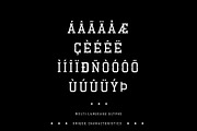 Esbury - A Notched Display Font, a Font by JK Design Co. (Thumbnail 10 of 11)