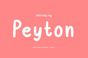 Peyton - Handwritten Font, a Handwritten Font by Brown Cupple (Thumbnail 1 of 4)