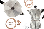 Watercolo Breakfast - Coffee Time, a Food Illustration by MaraquelaStudio (Thumbnail 2 of 7)