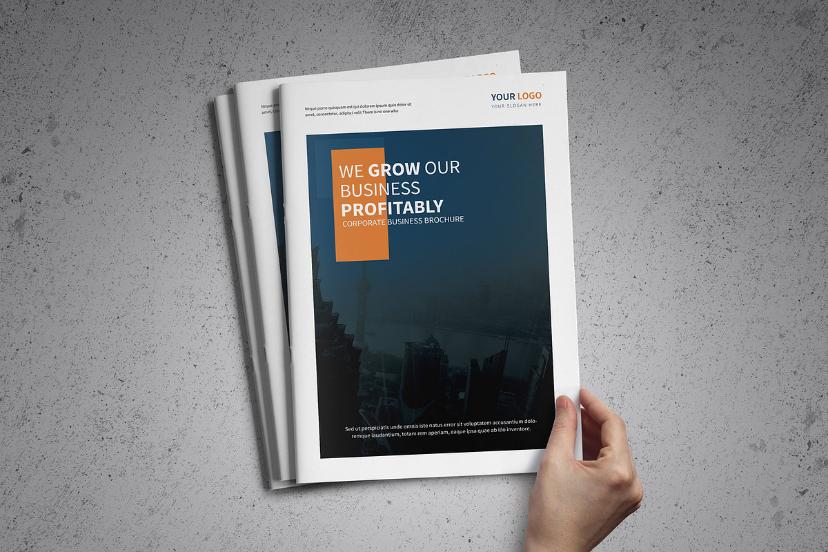 Corporate Business Brochure template, a Brochure Template by New Lines (Photo 1 of 10)