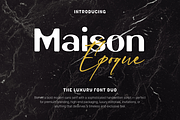 Maison Époque – The Luxury Font Duo, a Script Font by Creacy Studio (Thumbnail 1 of 9)