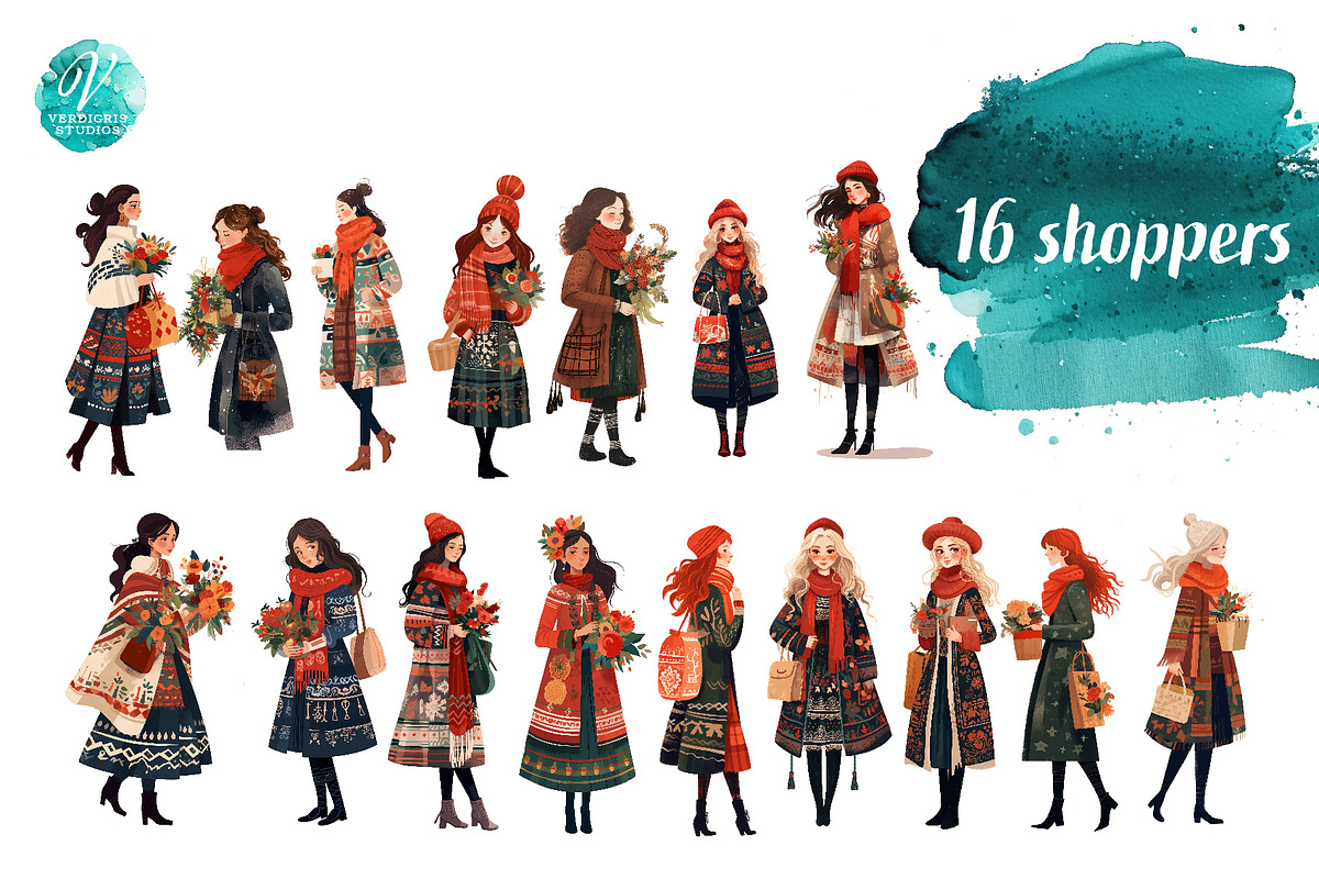 Christmas Market Graphics, an Object Graphic by Verdigris Studios (Photo 3 of 4)