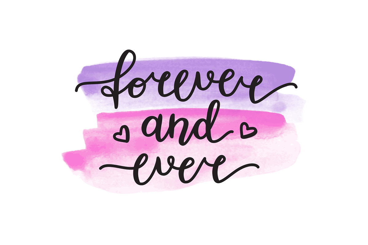 Forever and ever. Vector lettering., an Object Graphic by redcollegiya design (Photo 4 of 4)