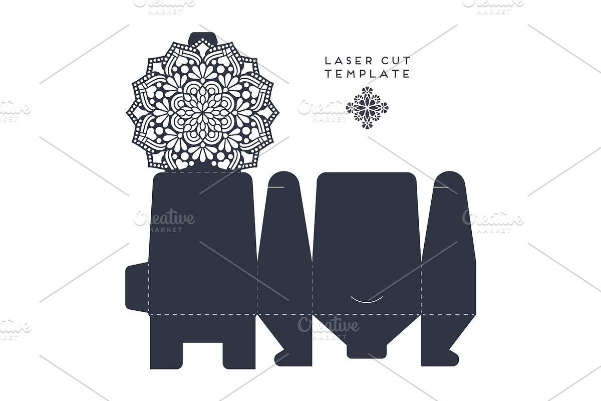 Laser cut box template, a Templates & Theme by Tori Shen (Photo 1 of 2)