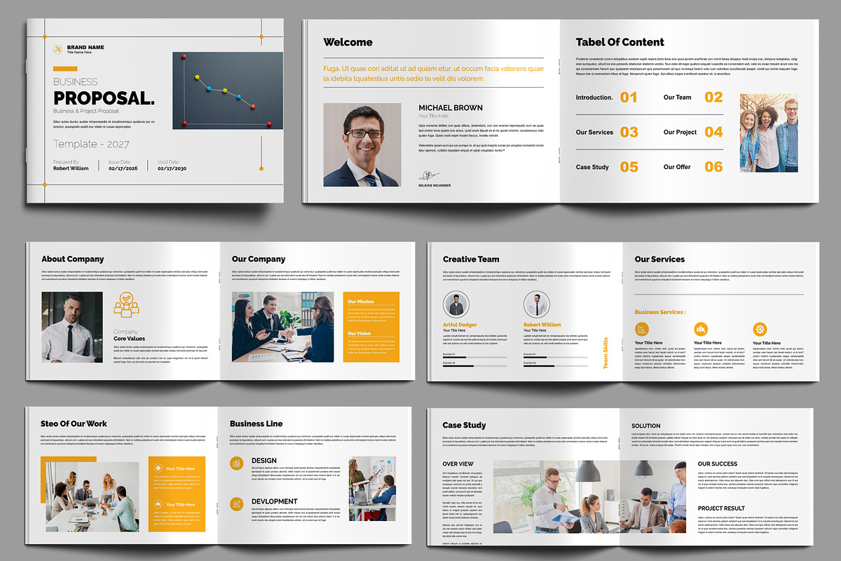 Business Proposal Design Landscape, a Brochure Template by MightyDesign (Photo 1 of 8)