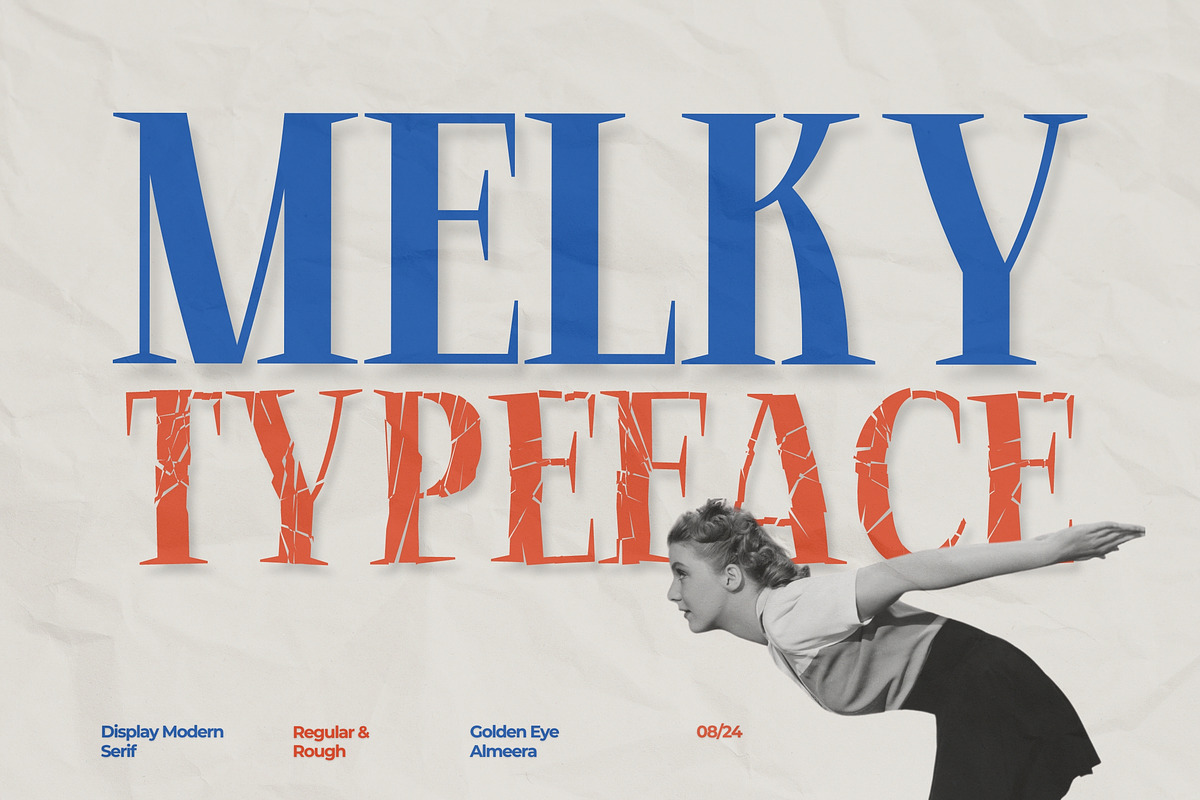 Melky - Modern Display Serif, a Serif Font by Almeera Std (Photo 1 of 10)