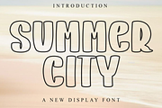 Summer City, a Script Font by FreshTypeINK (Thumbnail 1 of 8)