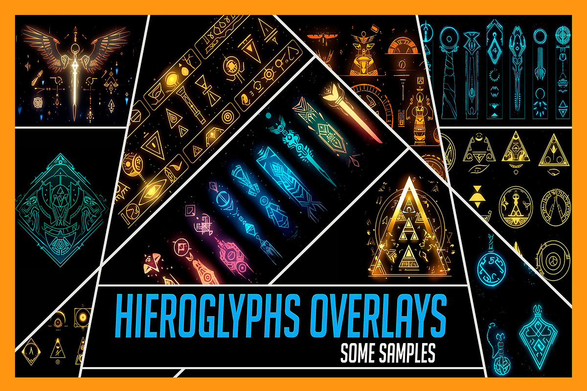 240+ Magic Hieroglyph Overlay Effect, an Object Graphic by Mikel Blazgad (Photo 7 of 16)