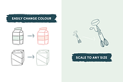 Baking Tools & Ingredients Icons, an Icon by Caroline Mackay (Thumbnail 7 of 9)