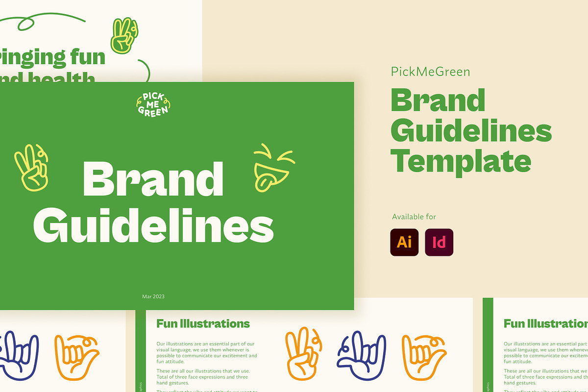 PickMeGreen - Brand Guidelines, a Branding & Logo Template by Hamdi Designs (Photo 1 of 10)