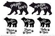 Mama bear, papa bear, vector set, a Graphic by Illustree (Thumbnail 1 of 5)