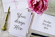 Styled a7 invitation mockup stock photo, a Business Photo by Prim + Pretty Creative (Thumbnail 2 of 3)