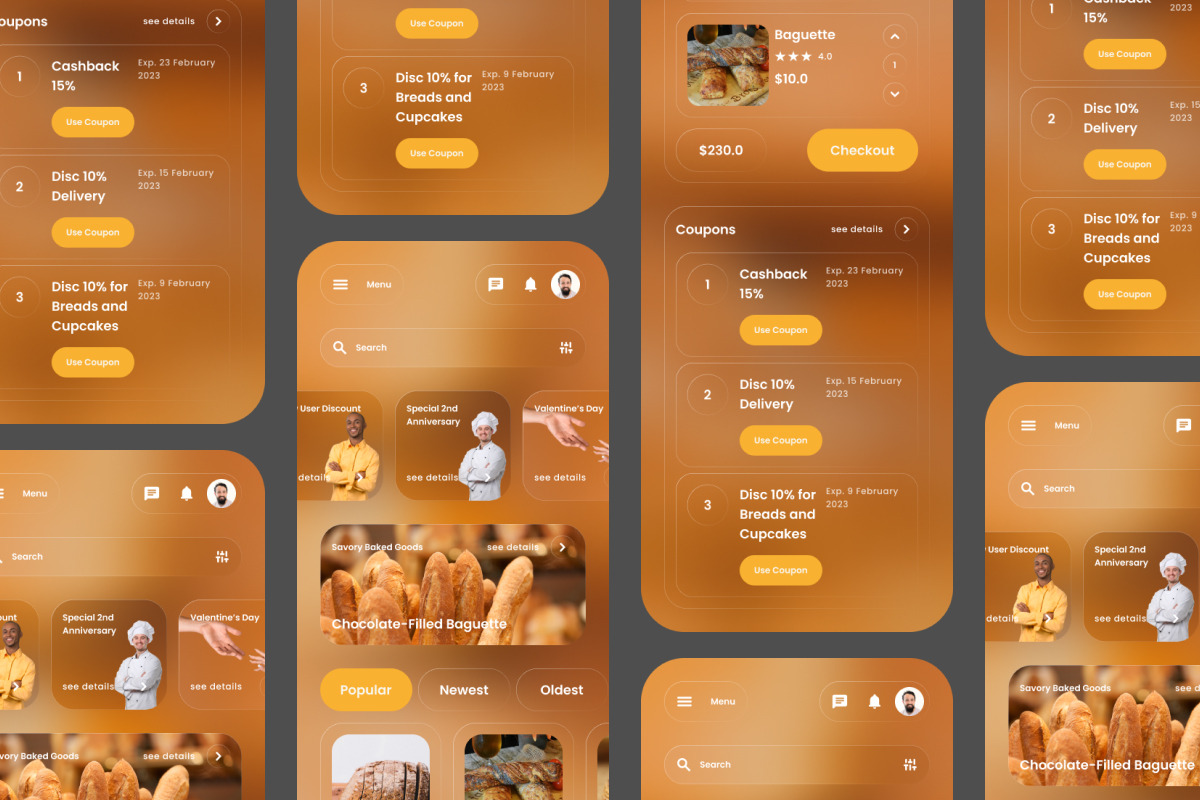 Patisserie - Bakery Shop DashboardV2, an UI Kit Template by twinstd