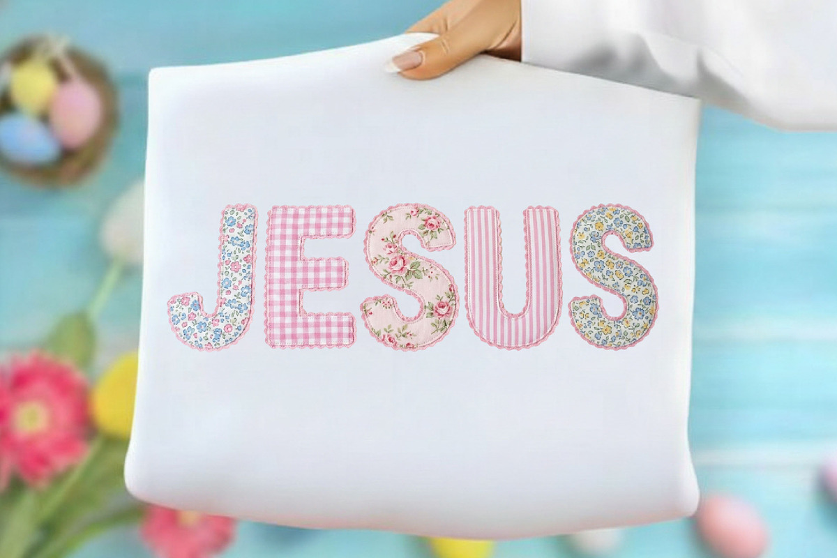 Jesus Pink Lace Varsity PNG,Floral, an Illustration by Designking (Photo 1 of 6)