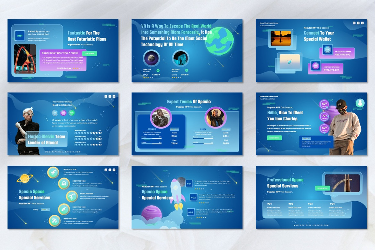 Spacio - NFT Spaces Keynote, a Presentation Template by Dhabee (Photo 5 of 7)