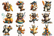 Quirky Animals Clipart, an Illustration by OK Design (Thumbnail 3 of 6)