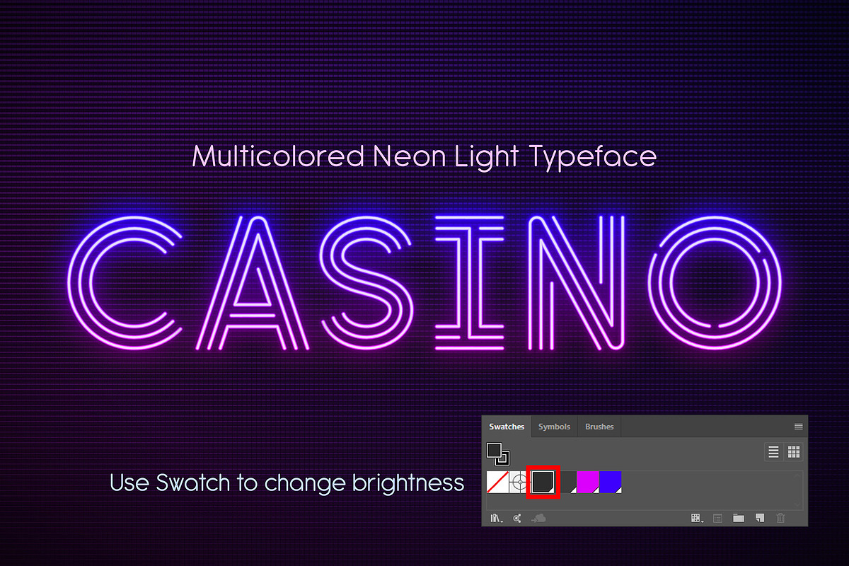 Realistic neon light alphabet, a Decorative Illustration by RevelStockart (Photo 4 of 6)