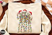 Funny Christmas Skeleton Santa Hat, a Seasonal Illustration by designcity5 (Thumbnail 1 of 4)