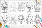 Coloring Pages For Adults and Kids, a Decorative Illustration by AlineArtStore (Thumbnail 3 of 9)