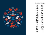 Procreate Cross Stitch Christmas, a Brush Add-On by Pencil Twist (Thumbnail 5 of 10)