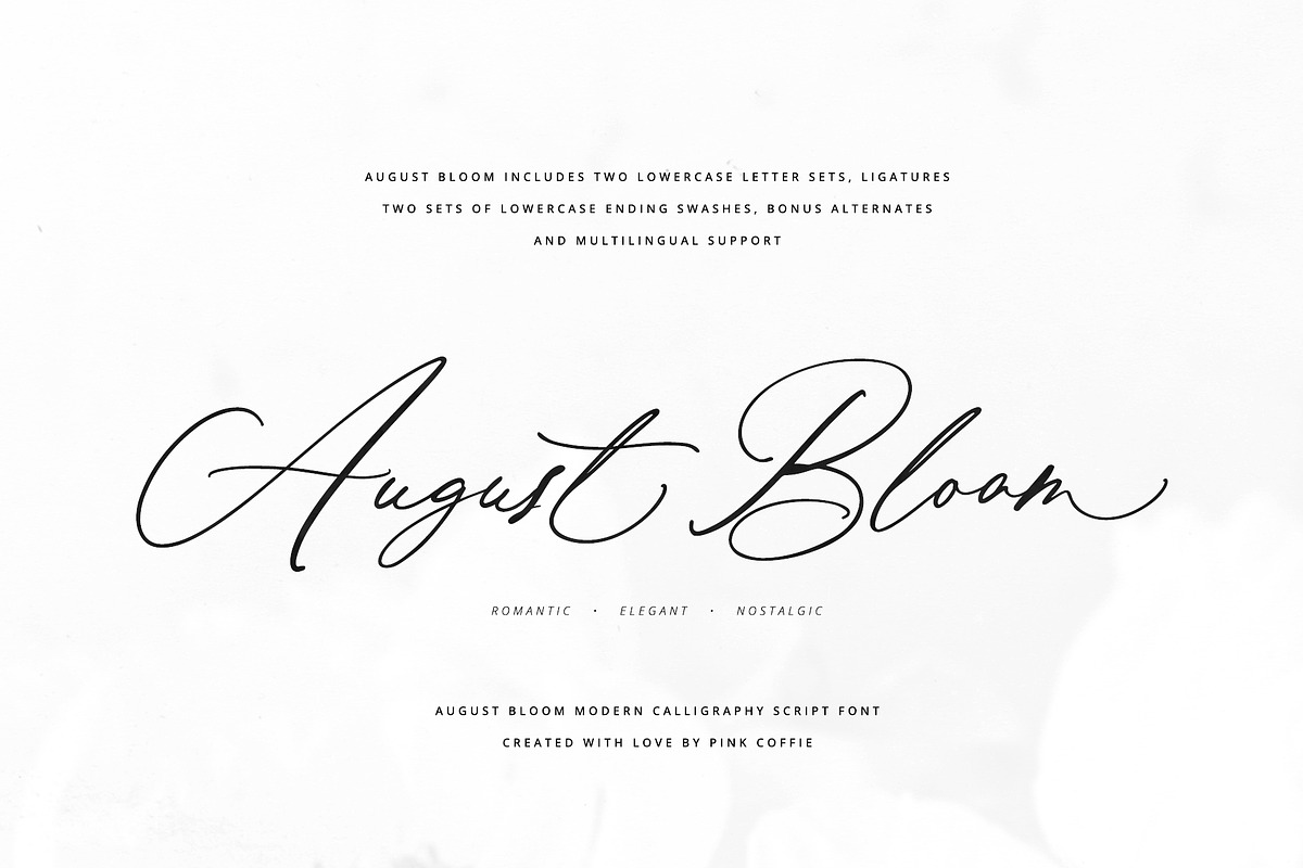 Wedding Calligraphy Font Duo Bundle, a Script Font by Pink Coffie (Photo 29 of 51)