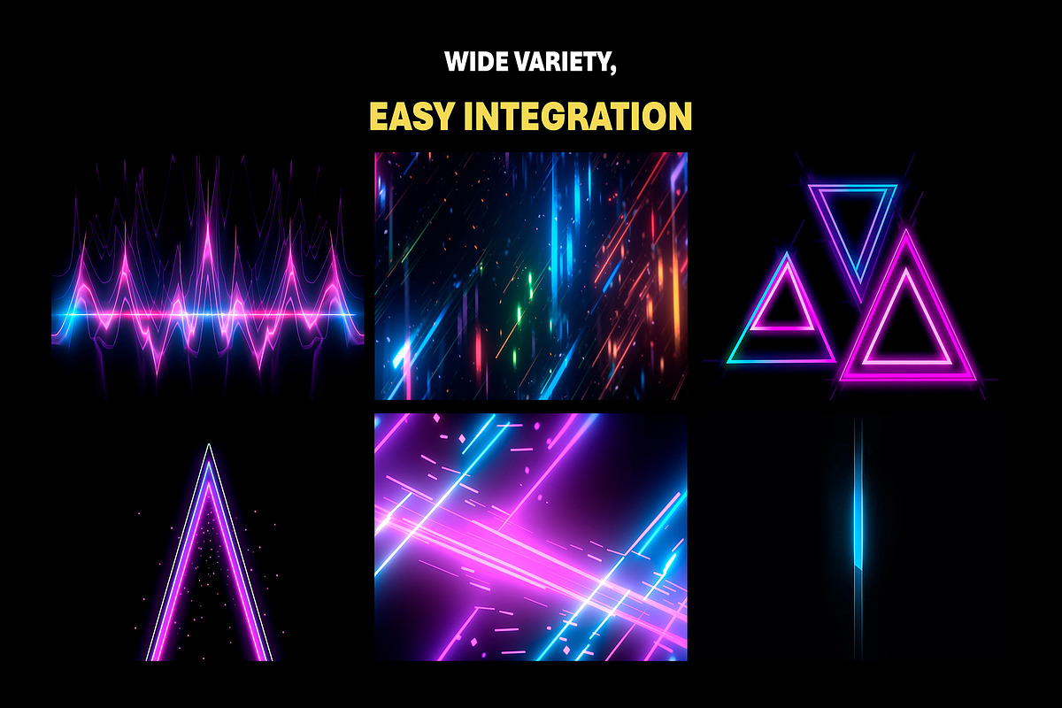 170+ Neon Lights Effects Overlays, an Object Graphic by Mikel Blazgad (Photo 3 of 10)