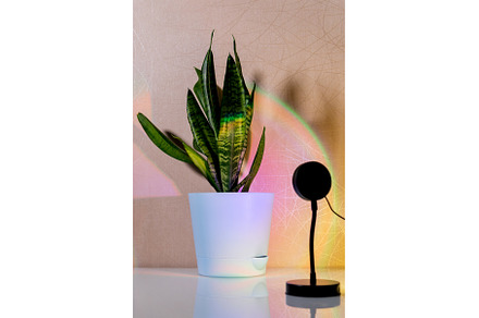 Sunset projector lamp on the table, an Abstract Photo by darksoul72