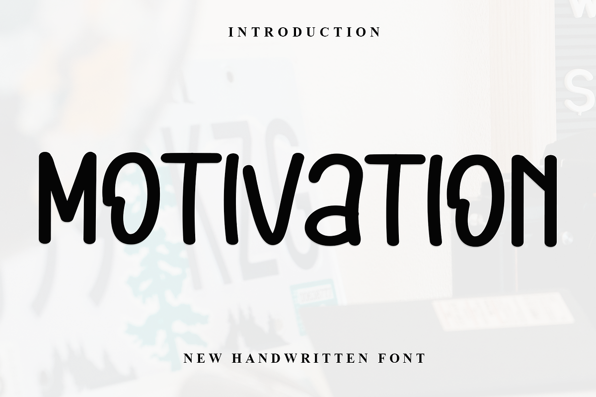 Motivation, a Sans Serif Font by InermediaSTUDIO (Photo 1 of 8)
