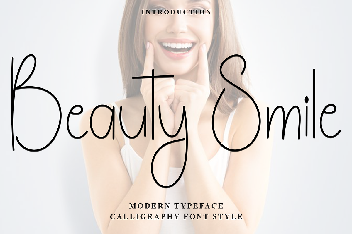 Beauty Smile, a Sans Serif Font by FreshTypeINK (Photo 1 of 7)