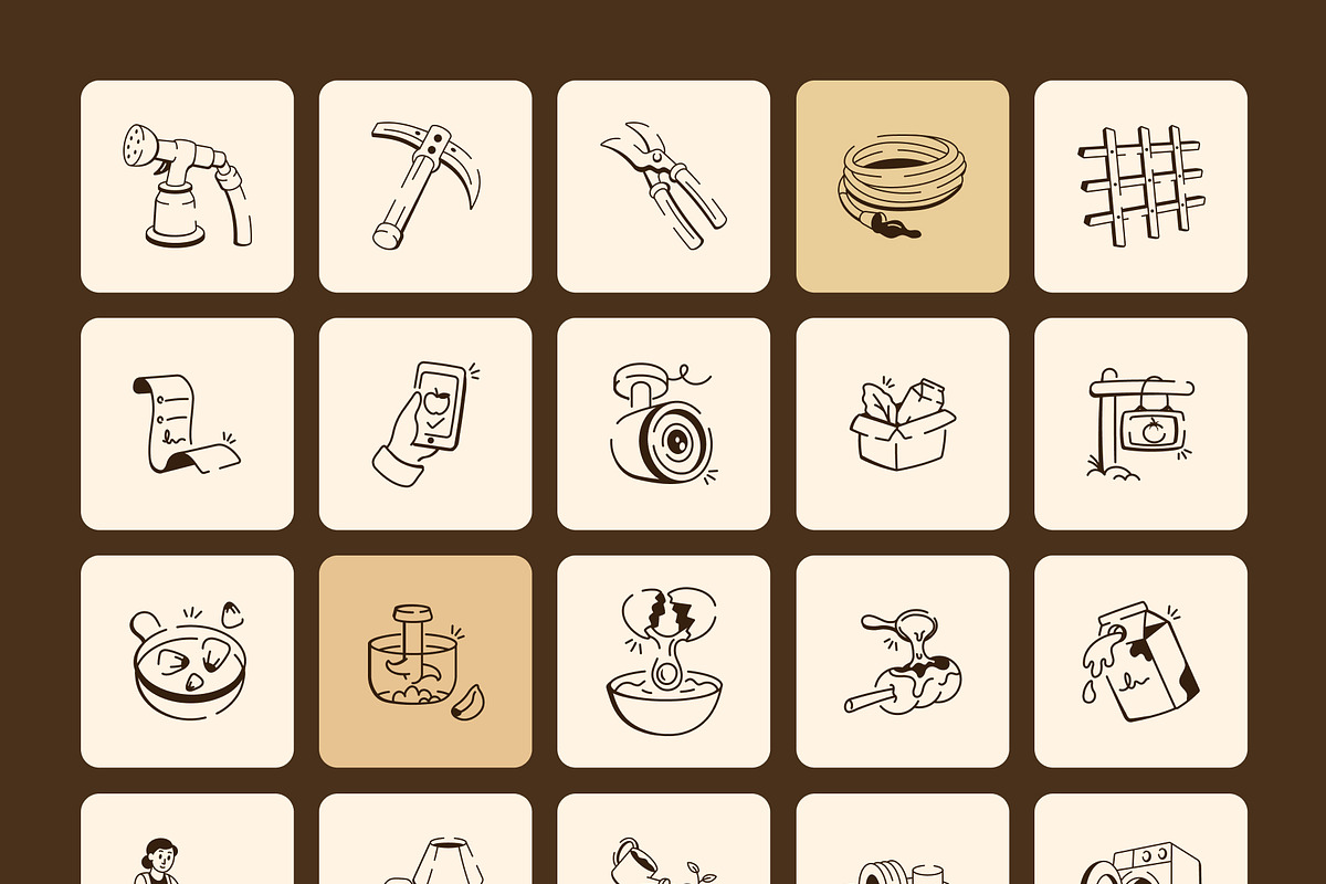 465 Home and Lifestyle Doodle Icons, an Outline Icon by Vectors Market (Photo 14 of 14)