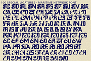 Maritime Network - Psychedelic Font, a Sans Serif Font by 177Studio (Thumbnail 8 of 8)