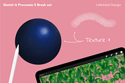 Sketch It Procreate 5 Brush set, a Brush Add-On by Littlefield Design (Thumbnail 6 of 12)
