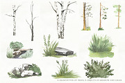 Woodland animal watercolor set, an Animal Illustration by Love Watercolor Store (Thumbnail 10 of 15)