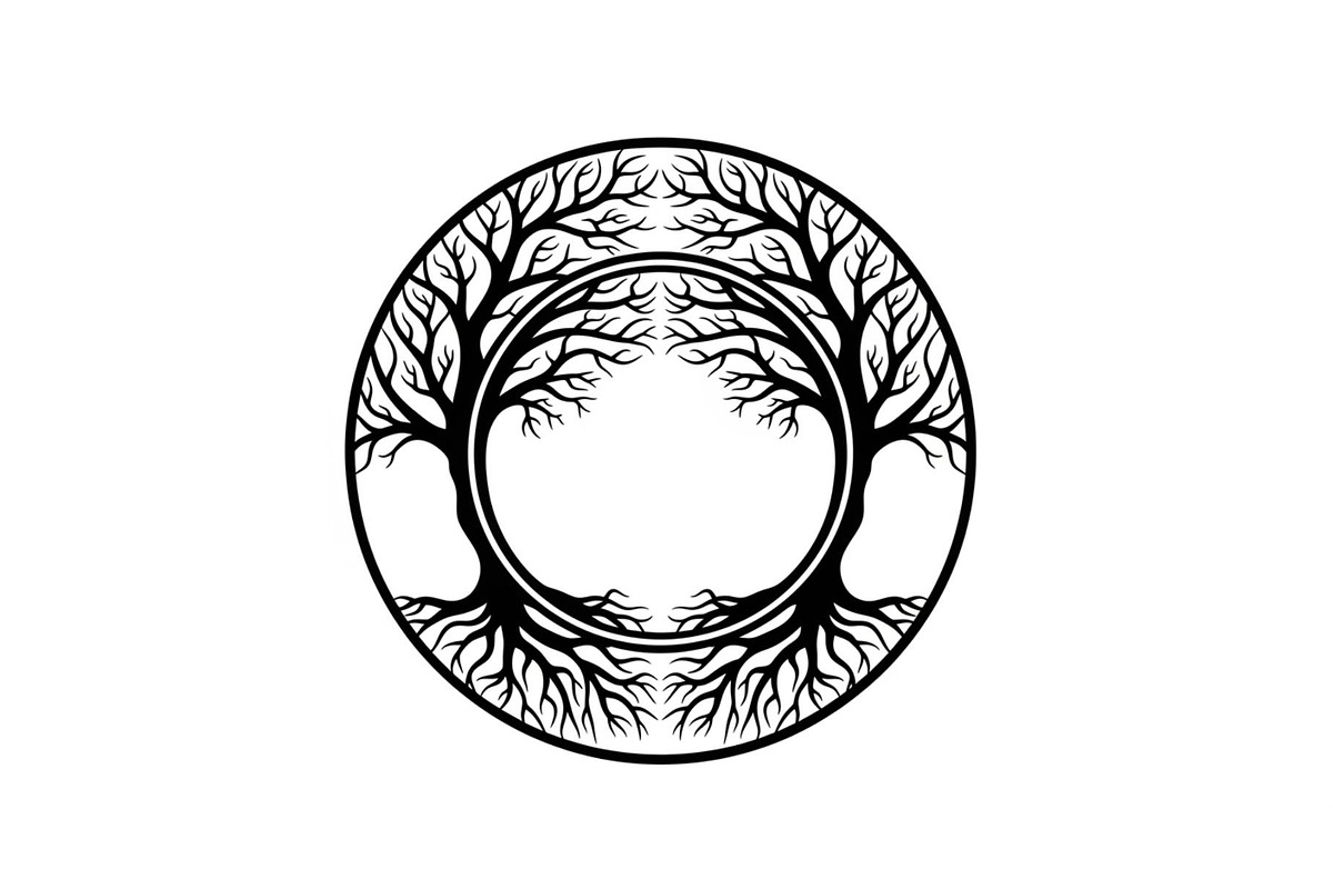 Tree of Life Circle Frame Bundle, an Illustration by Gaye Art (Photo 36 of 51)
