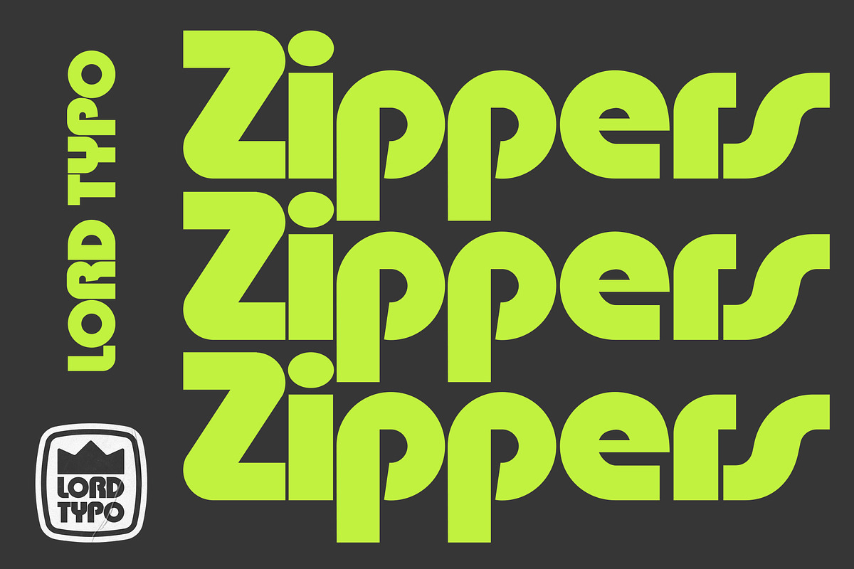 Zippers — Retro Surfy Display Font, a Font by Mikey Weeks (Photo 6 of 8)