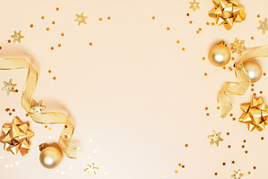 Christmas golden background